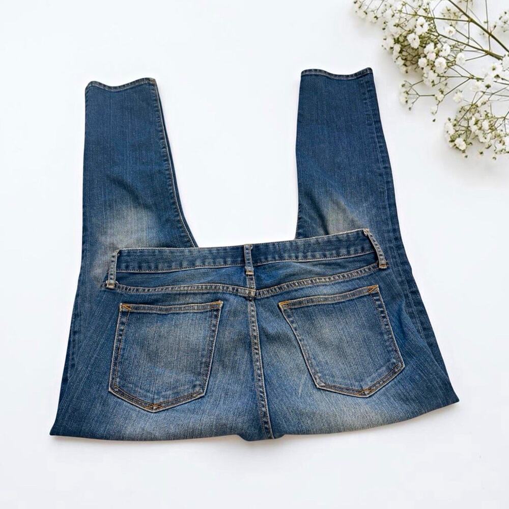 Gap 1969 Women’s Skinny Jeans Medium Wash Blue Mid Rise Stretch Size 30 Short